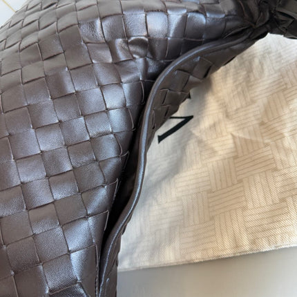 Bottega Veneta Hop Hobo Small Medium Leather Chocolate Brown