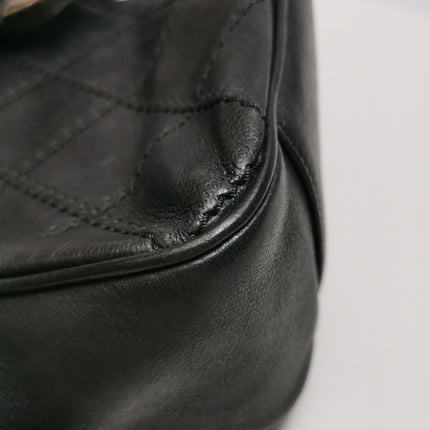 Chanel 2013 Paris-Edinburgh Large Black Flap Calfskin Leather Shoulder Bag