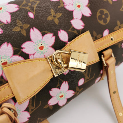 Louis Vuitton x Takashi Murakami Papillon 28 Cherry Blossom Monogram Handbag