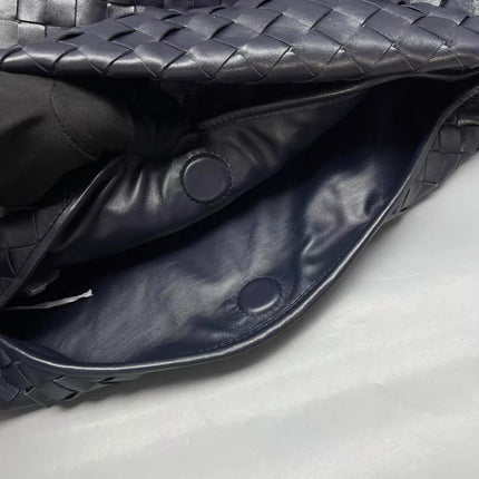 Bottega Veneta Hop Large Leather Navy Hobo Bag 55cm