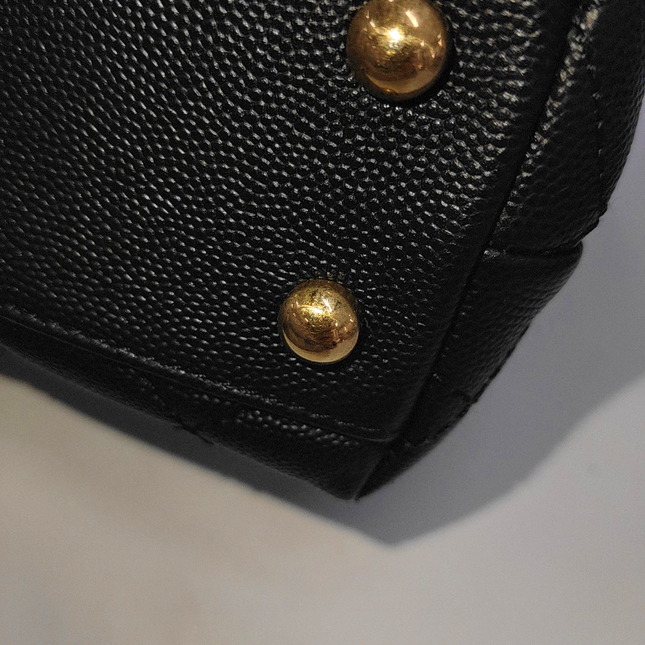 Chanel Coco Handle Small Black Caviar Leather Gold Hardware 2017