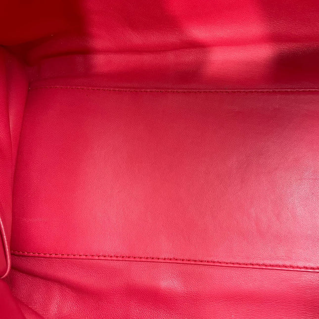 Loewe Amazona 36 Medium Red Leather Snail Lock Gold-tone Hardware