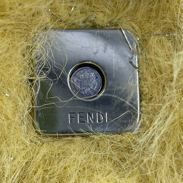 Sold Fendi Baguette Yellow Furry Shoulder Bag