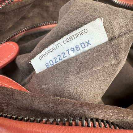 Sold Bottega Veneta Veneta Hobo Medium Coral Intrecciato Leather Bag 47cm