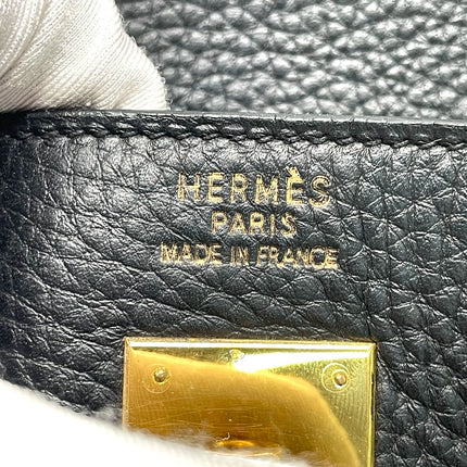 Hermes Birkin 40 Black Togo Leather Gold Hardware 2001