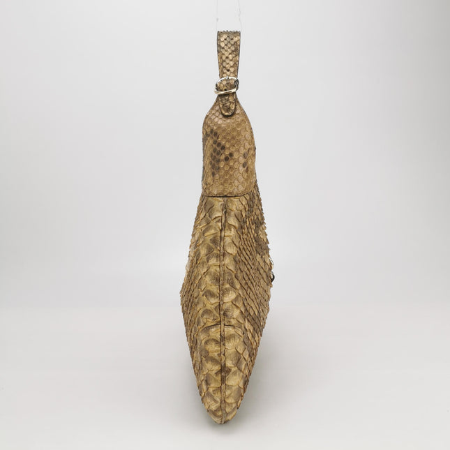 Gucci Jackie Vintage Camel Python Leather Rare