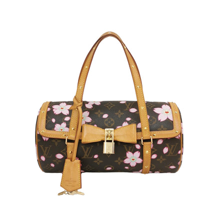 Louis Vuitton x Takashi Murakami Papillon 28 Cherry Blossom Monogram Handbag-Luxbags