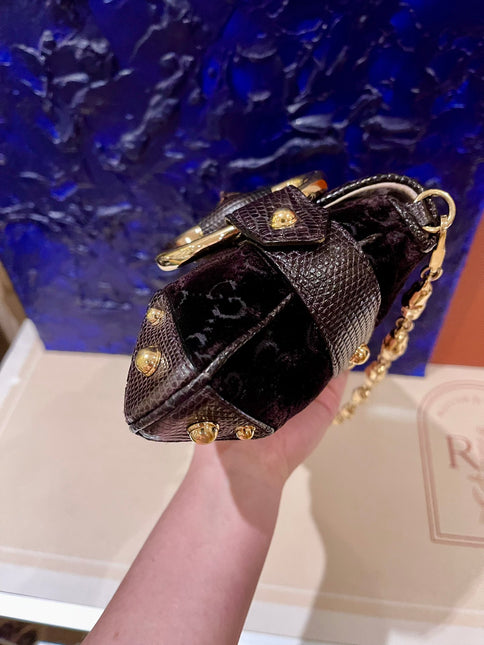 Sold Gucci Horsebit 1955 Large Velvet Purple Shoulder Bag