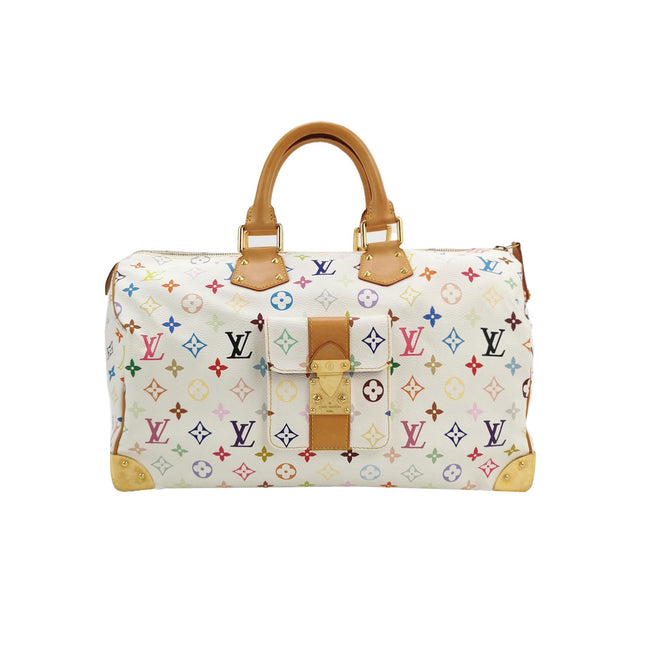 Louis Vuitton x Takashi Murakami Speedy 40 White Multicolor