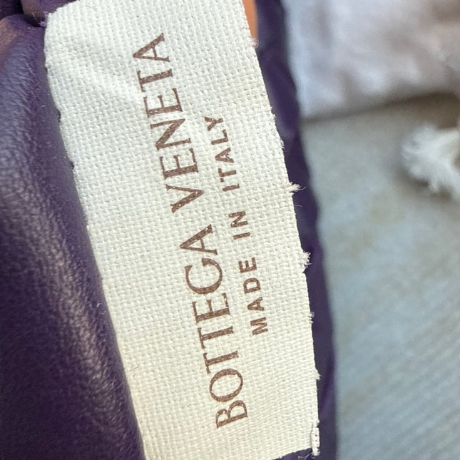 Bottega Veneta Jodie Small Purple Intrecciato Leather Gold Hardware