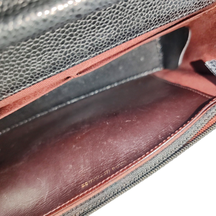 Chanel Wallet on Chain Classic Flap Black Caviar Leather Gold Hardware