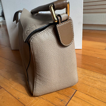 Loewe Puzzle Small Sand Beige Brown Strap Crossbody Bag