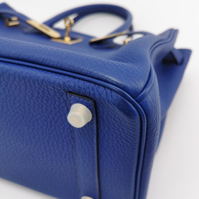 Hermes Birkin 30 Togo 71 Bleu France  Calfskin Gold Hardware 2014