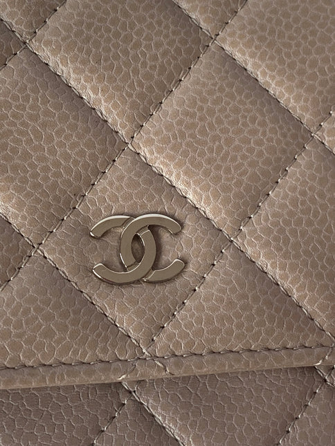 Sold Chanel Wallet on Chain WOC Beige with Silver hardware