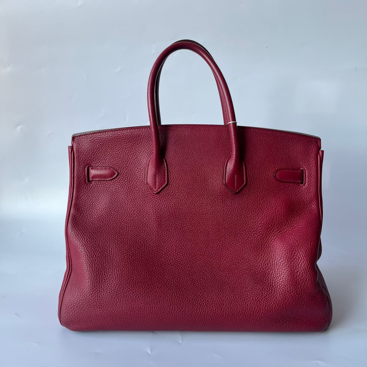 Hermes Birkin 35 B5 Rubis Togo Calfskin Leather Silver-tone Palladium Hardware 2010