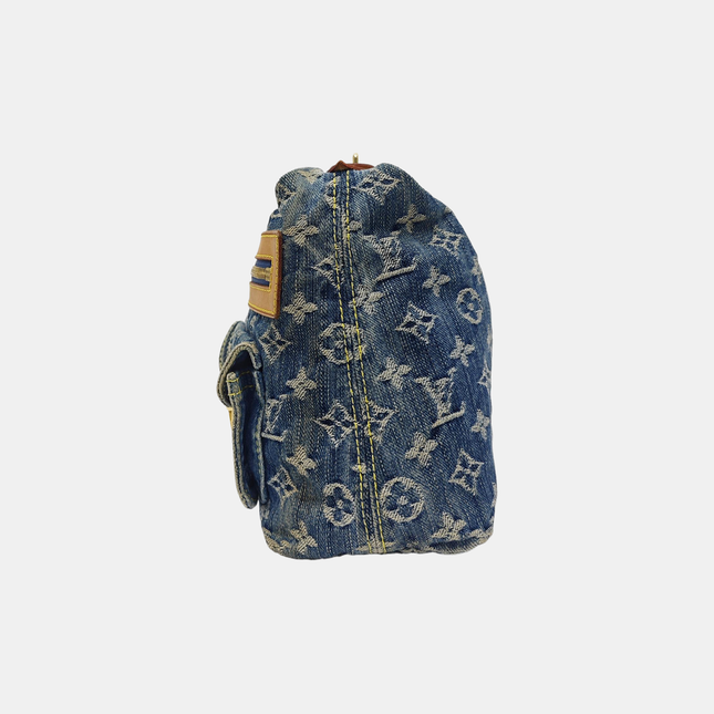 Louis Vuitton Monogram Blue Denim Baggy PM Shoulder Bag