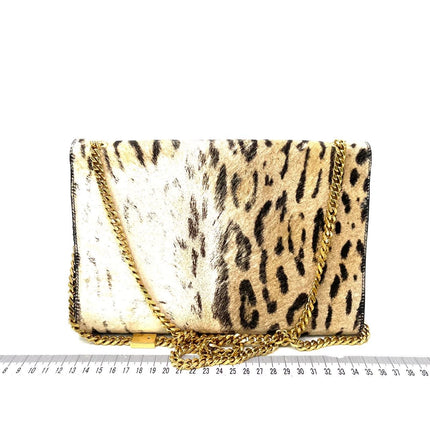 YSL Saint Laurent Kate Small Pony-style Calfskin Leather Leopard Print Tassle Crossbody Bag