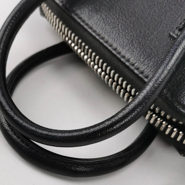 Sold Givenchy Antigona Mini Black Calf Leather Top Handle bag with Strap