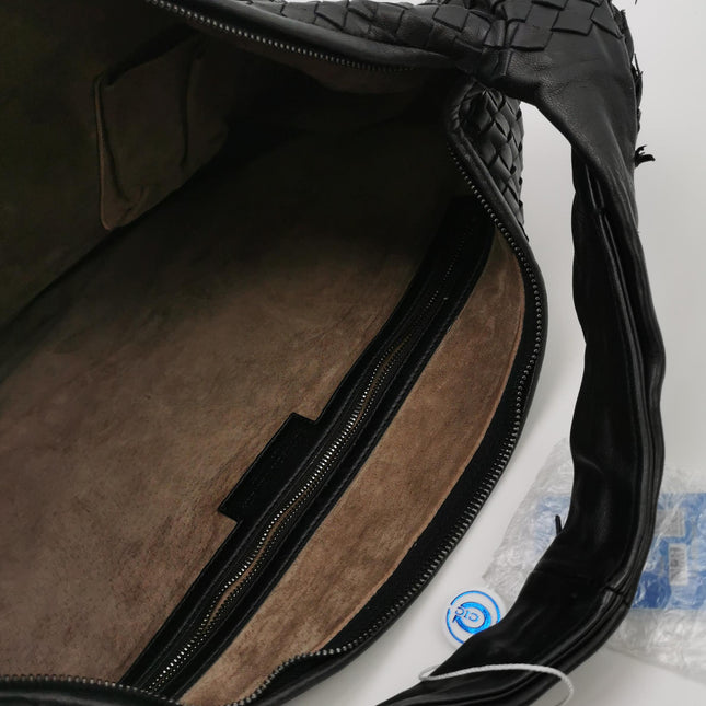 Bottega Veneta Veneta Hobo Maxi Black Tiny Fringes Leather 51cm