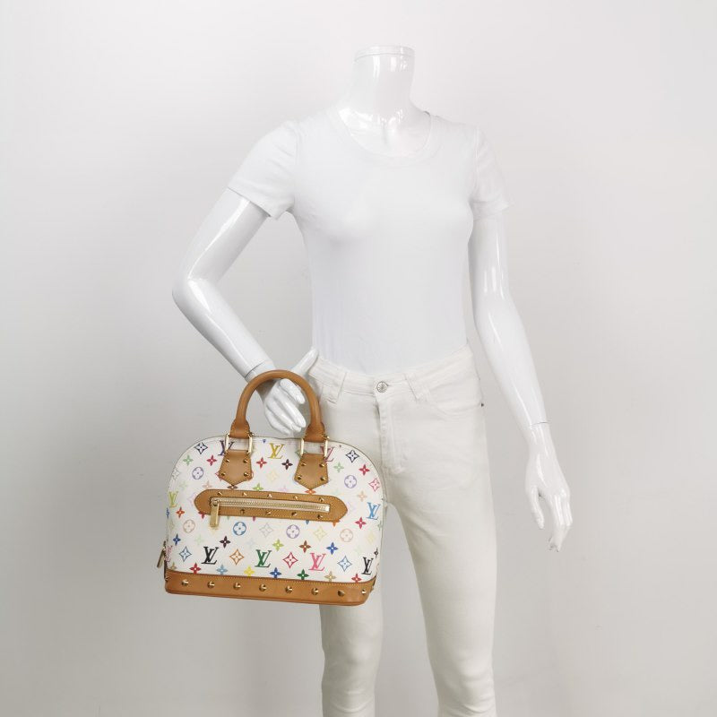 Louis Vuitton x Takashi Murakami Alma Small White Multicolor