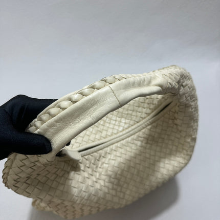 Sold Bottega Veneta Hobo Bag Large Leather Milk White 47cm
