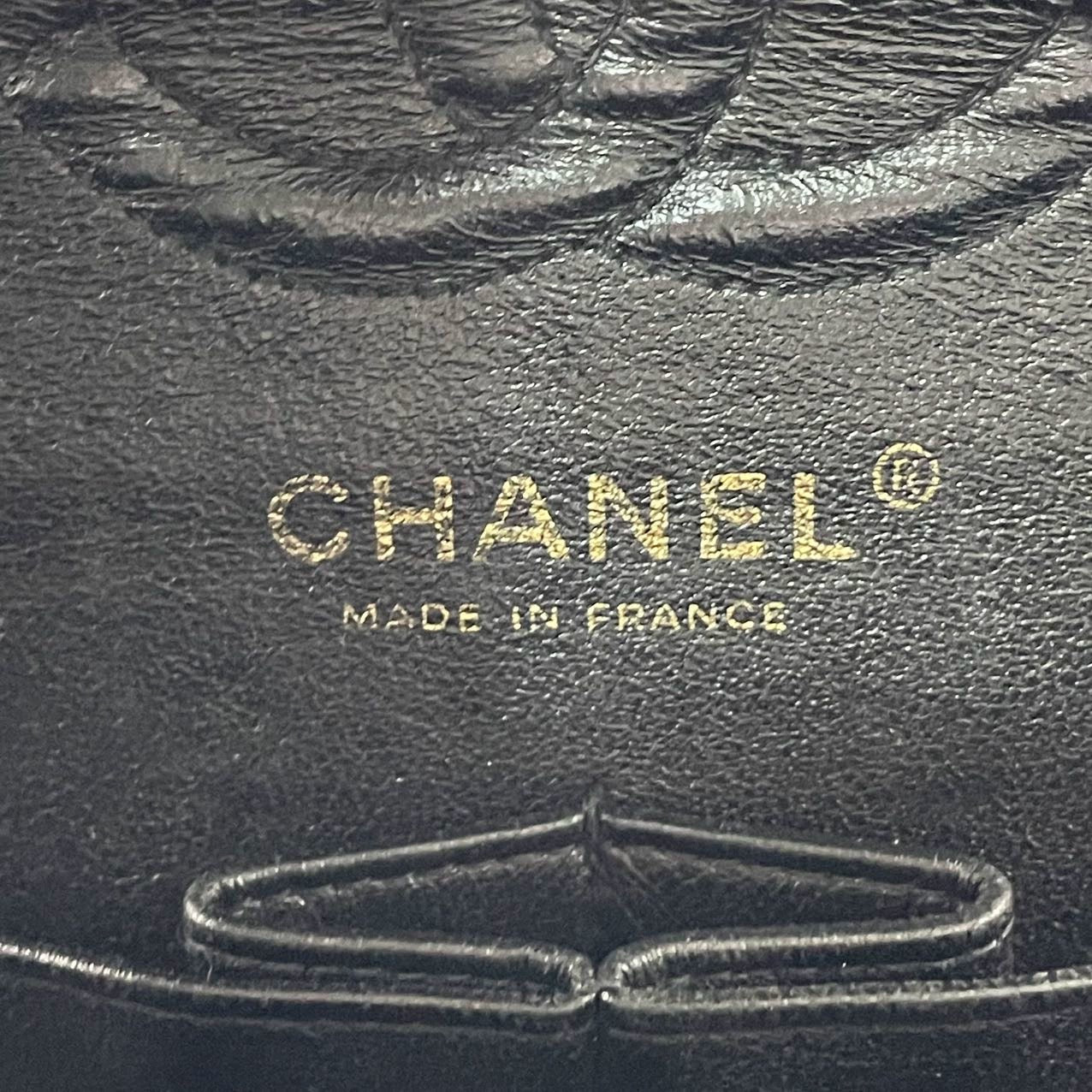 Chanel Classic Flap Small Black Caviar Leather with 24k Gold Hardware, 2004-2005