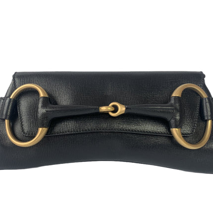 Sold Gucci Horsebit 1955 Chain Shoulder bag Large Black Leather-Luxbags