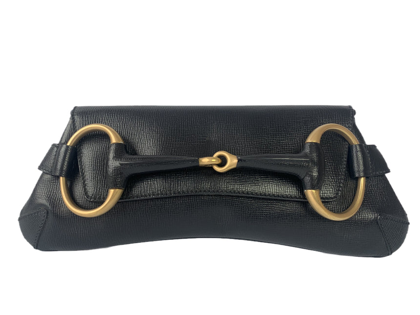 Sold Gucci Horsebit 1955 Chain Shoulder bag Large Black Leather-Luxbags
