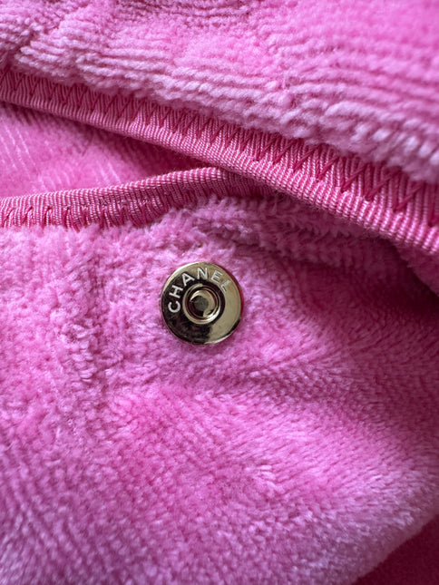 Chanel Coco Beach Quilted Hobo Pink Soft Cloth 2023