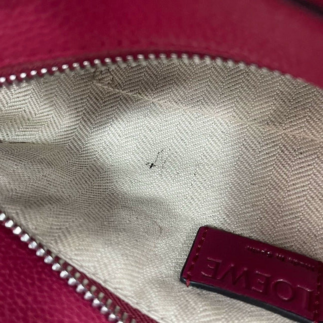 Loewe Puzzle bag small raspberry pink leather