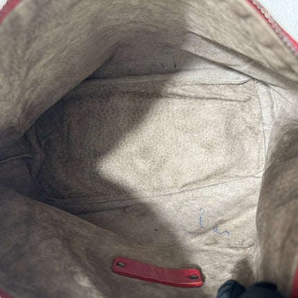 Bottega Veneta Sloane Shoulder Bag Burgundy Red Small 25cm