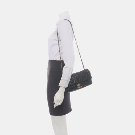 Chanel Wild Stitch Medium Black Calfskin Leather Flap Bag Gold Hardware, 2011