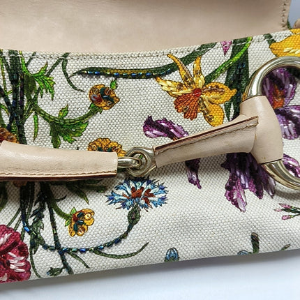 Gucci Horsebit 1955 Small Chain Bag Limited Edition Floral Print Canvas