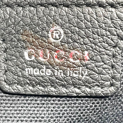 Gucci Jackie 1961 Black Large Pebbled Leather Shoulder Bag with Strap