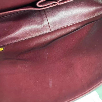 Chanel Classic Flap Maxi 2012 Black Caviar Leather Double Flap with Gold Hardware