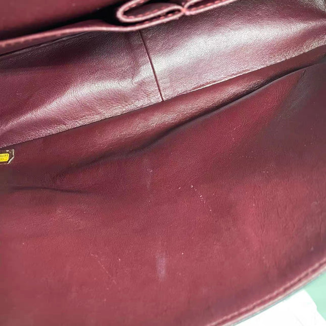 Chanel Classic Flap Maxi 2012 Black Caviar Leather Double Flap with Gold Hardware