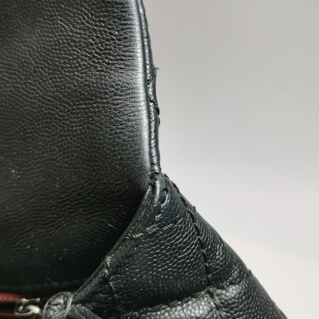 Chanel Coco Handle Medium Black Caviar Leather Silver Hardware, 2016