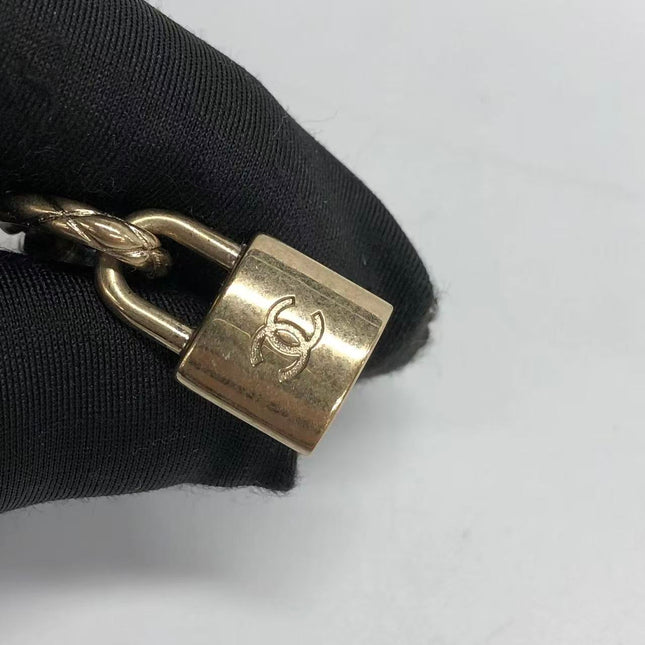 Chanel Padlock Gold-tone Earrings