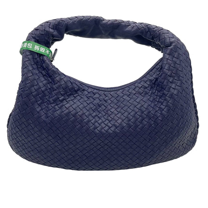 Bottega Veneta Hobo Bag Lambskin leather Navy Medium 47cm-Luxbags