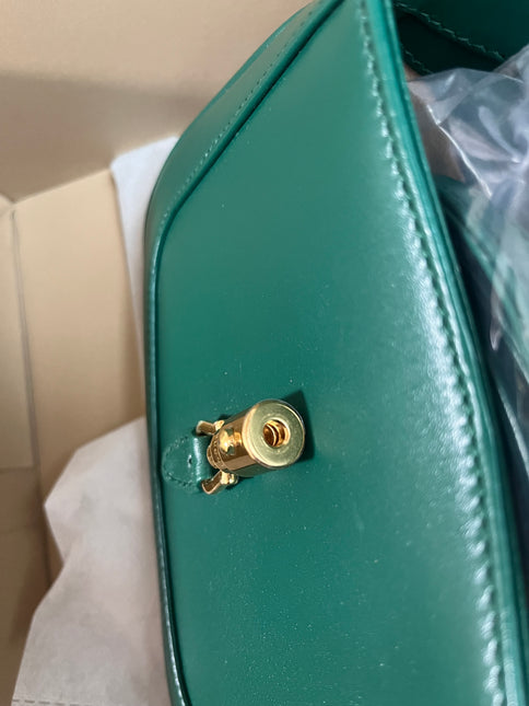 Sold Gucci Jackie 1961 Mini Handbag in Green Leather with Adjustable Strap Giftable Condition