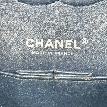 Chanel Classic Flap Jumbo Large Dark Green Patent Leather Silver Hardware, 2014-2015