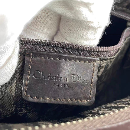 Sac à main Dior Corset en cuir noir et dentelle, avec ferrures argentées