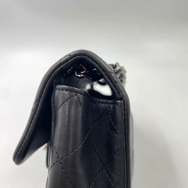 Chanel Classic Flap Mini Black Lambskin Silver Hardware 2011-12