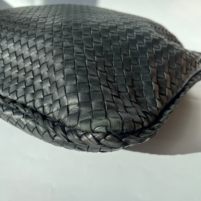Bottega Veneta Veneta Hobo Maxi Black Leather 51cm