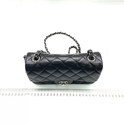 Chanel Classic Flap Mini Black Caviar Silver Hardware 2015-2016