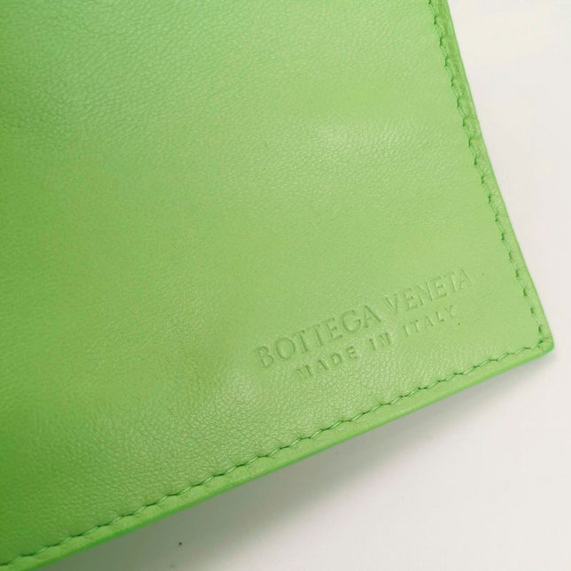 Bottega Veneta Cabat Mini Intreccio Leather Tote Bag Green