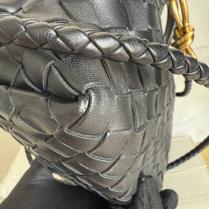 Bottega Veneta Small Andiamo Black Intrecciato Handbag 2023