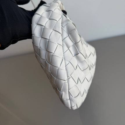Bottega Veneta Jodie Mini White Leather Gold Hardware
