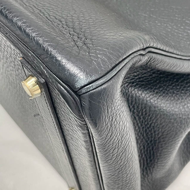 Hermes Birkin 40 Black Togo Leather Gold Hardware 2001