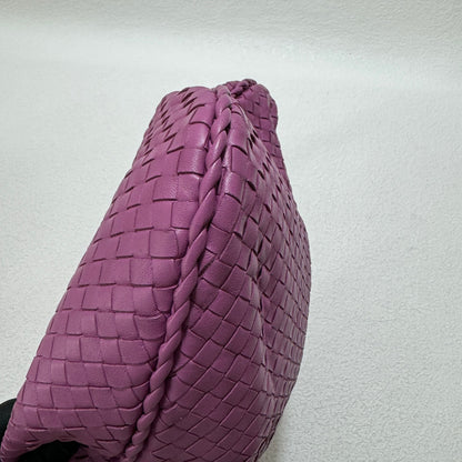 Bottega Veneta Hobo Bag Lambskin leather Dark Lilac Lavender Purple New Design Handle Medium 47cm